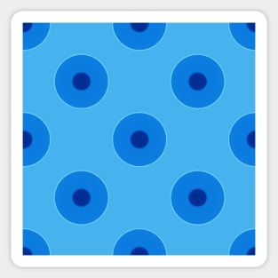 Blue vintage duplo dots Sticker